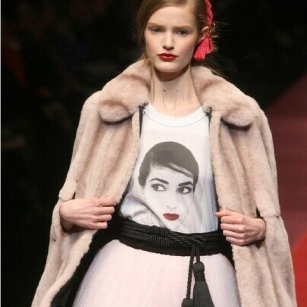 Dolce and Gabbana Maria Callas Graphic Tee 💃🏻🪭